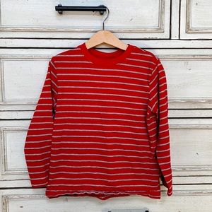 Hanna Andersson Orange Stripe Tee